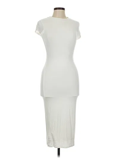 Pre-owned Fashion Nova Cocktail Dress In White