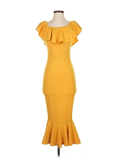 Fashion Nova Cocktail Dress In Yellow