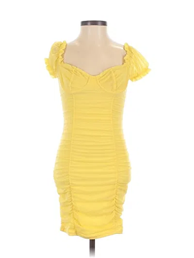 Pre-owned Fashion Nova Cocktail Dress In Yellow