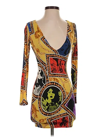 Pre-owned Fashion Nova Cocktail Dress In Yellow