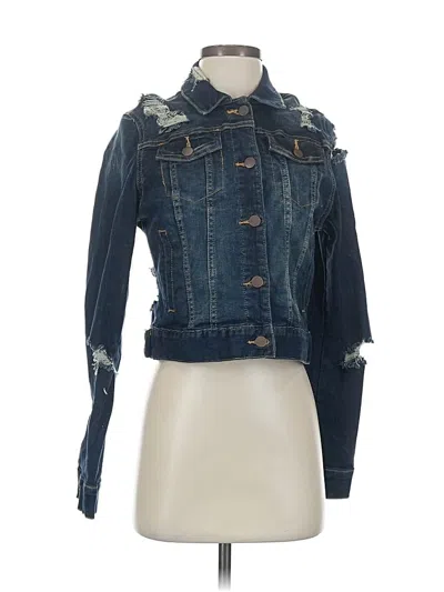Pre-owned Fashion Nova Denim Jacket In Blue