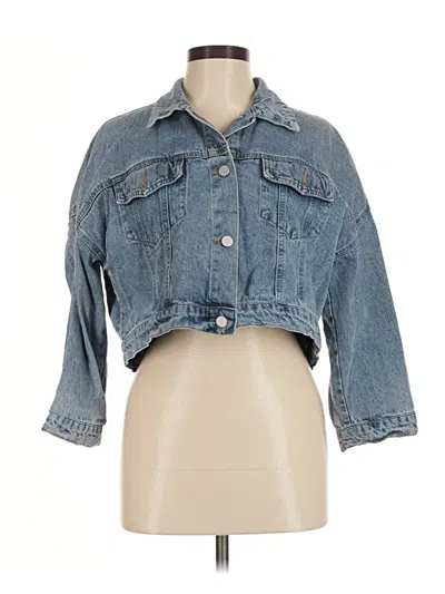 Pre-owned Fashion Nova Denim Jacket In Blue