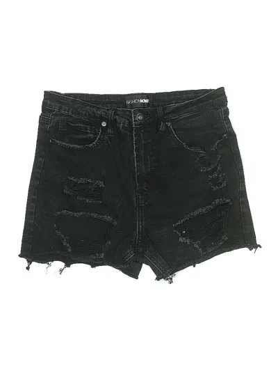 Pre-owned Fashion Nova Denim Shorts In Black