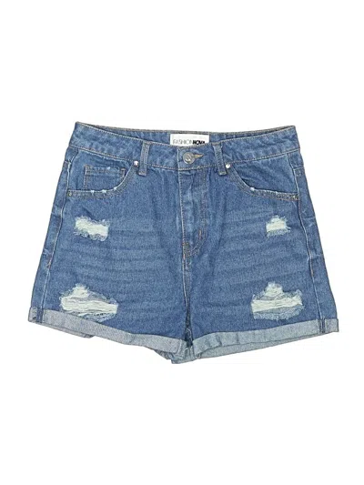 Pre-owned Fashion Nova Denim Shorts In Blue