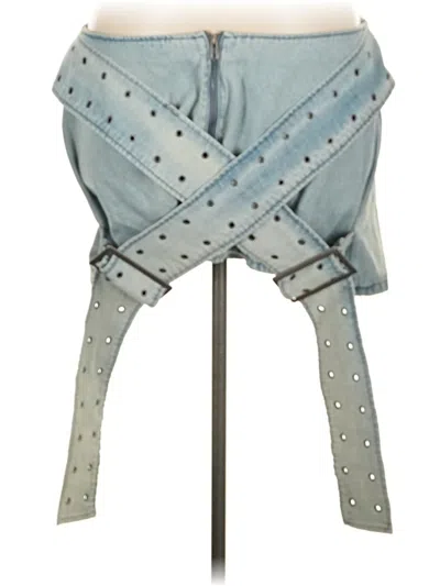 Pre-owned Fashion Nova Denim Skirt In Blue