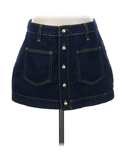 Fashion Nova Denim Skirt In Blue