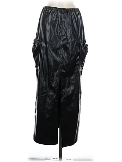 Fashion Nova Faux Leather Skirt In Black
