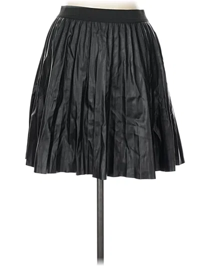 Pre-owned Fashion Nova Faux Leather Skirt In Black