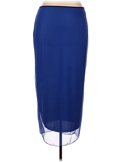 Pre-owned Fashion Nova Formal Skirt In Blue