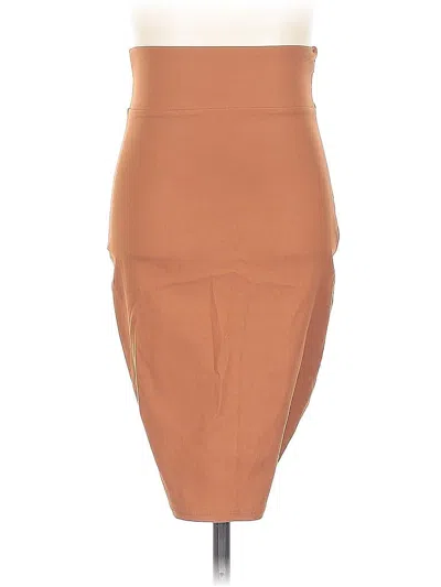 Fashion Nova Formal Skirt In Brown
