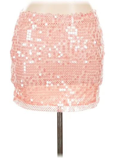 Pre-owned Fashion Nova Formal Skirt In Pink