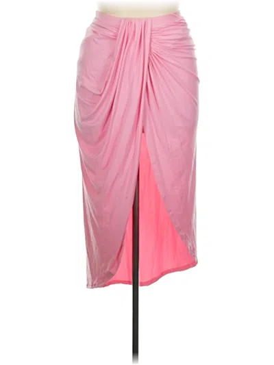 Pre-owned Fashion Nova Formal Skirt In Pink