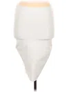 Fashion Nova Formal Skirt In White