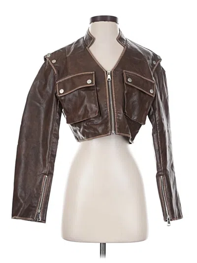 Pre-owned Fashion Nova Jacket In Brown
