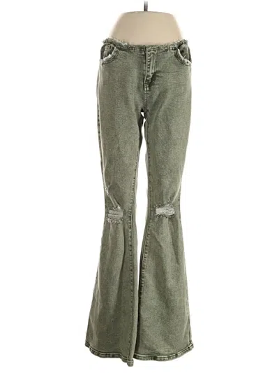 Pre-owned Fashion Nova Jeans In Green