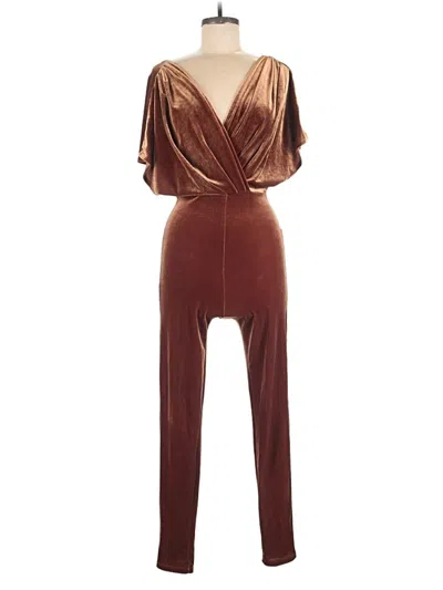 Pre-owned Fashion Nova Jumpsuit In Brown
