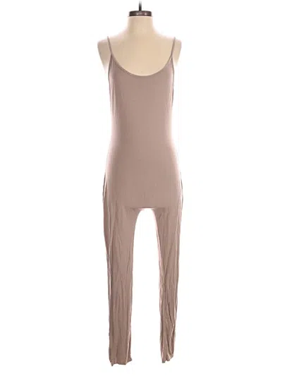 Pre-owned Fashion Nova Jumpsuit In Brown