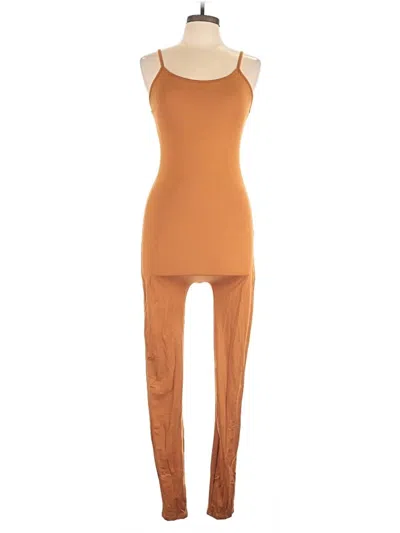 Pre-owned Fashion Nova Jumpsuit In Brown