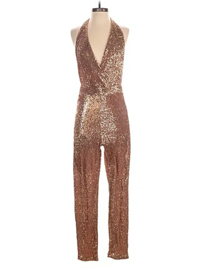 Pre-owned Fashion Nova Jumpsuit In Gold