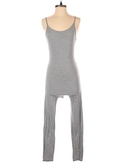 Pre-owned Fashion Nova Jumpsuit In Gray