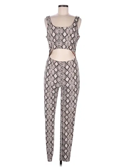 Pre-owned Fashion Nova Jumpsuit In Gray