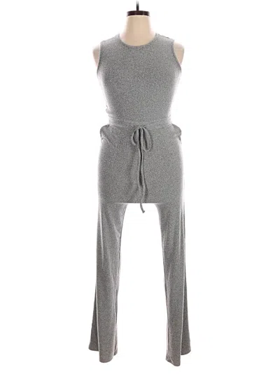 Pre-owned Fashion Nova Jumpsuit In Gray
