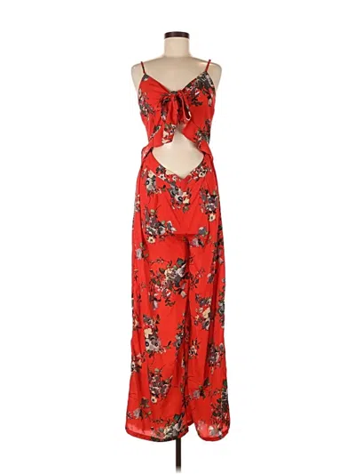 Pre-owned Fashion Nova Jumpsuit In Red