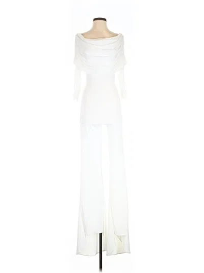 Pre-owned Fashion Nova Jumpsuit In White