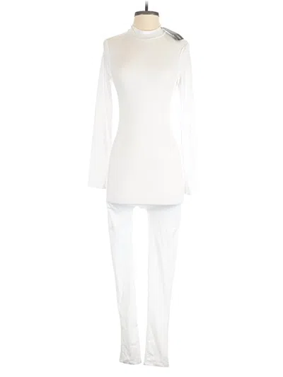 Pre-owned Fashion Nova Jumpsuit In White
