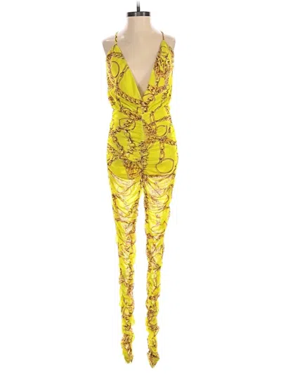 Pre-owned Fashion Nova Jumpsuit In Yellow