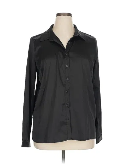 Pre-owned Fashion Nova Long Sleeve Blouse In Black
