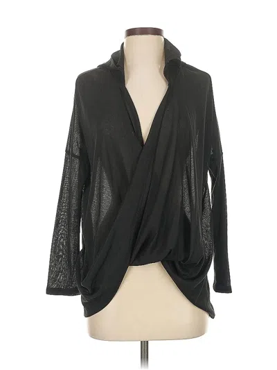 Pre-owned Fashion Nova Long Sleeve Blouse In Black