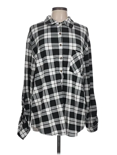 Pre-owned Fashion Nova Long Sleeve Blouse In Black