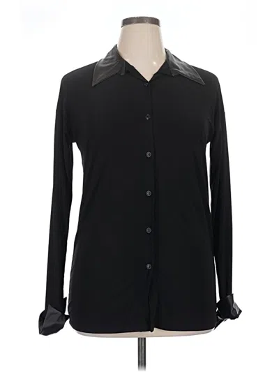 Pre-owned Fashion Nova Long Sleeve Blouse In Black