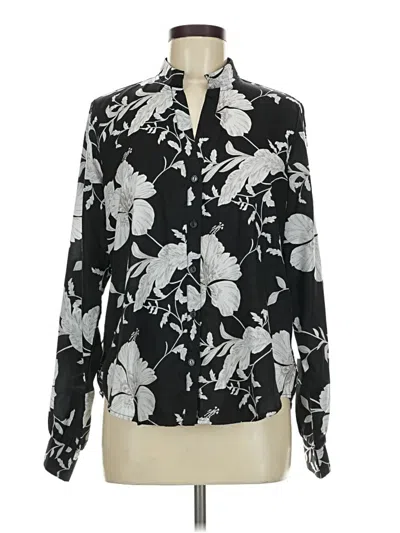 Pre-owned Fashion Nova Long Sleeve Blouse In Black