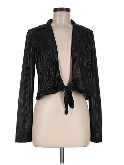 Fashion Nova Long Sleeve Blouse In Black