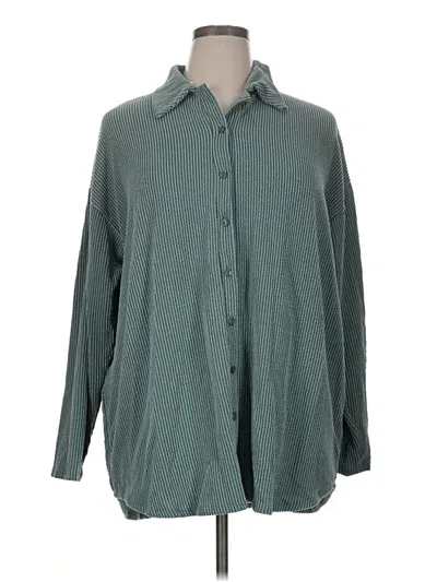Fashion Nova Long Sleeve Blouse In Gray