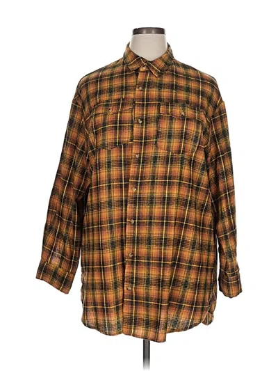 Pre-owned Fashion Nova Long Sleeve Blouse In Orange