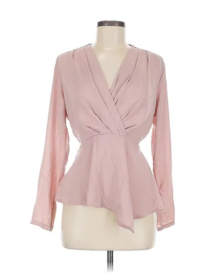 Pre-owned Fashion Nova Long Sleeve Blouse In Pink