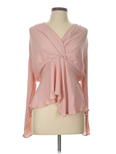 Fashion Nova Long Sleeve Blouse In Pink