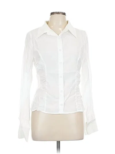 Fashion Nova Long Sleeve Blouse In White