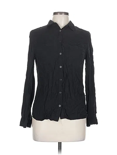 Pre-owned Fashion Nova Long Sleeve Button Down Shirt In Black