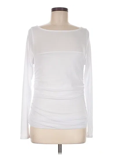 Fashion Nova Long Sleeve Top White Boatneck Tops