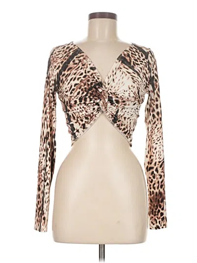 Fashion Nova Long Sleeve T-shirt In Animal Print