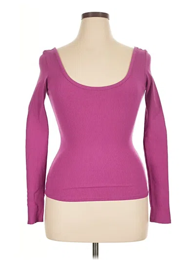 Fashion Nova Long Sleeve T-shirt In Pink