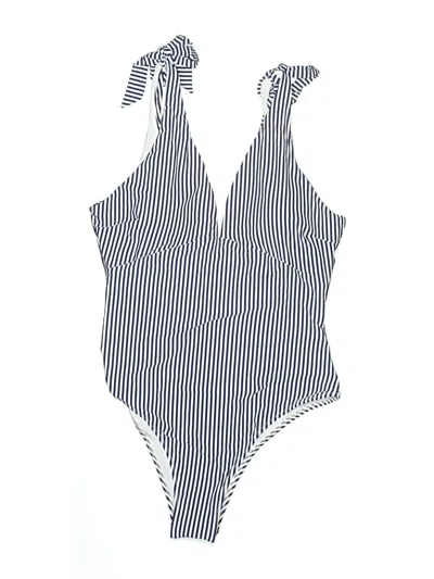 Pre-owned Fashion Nova One Piece Swimsuit In Blue