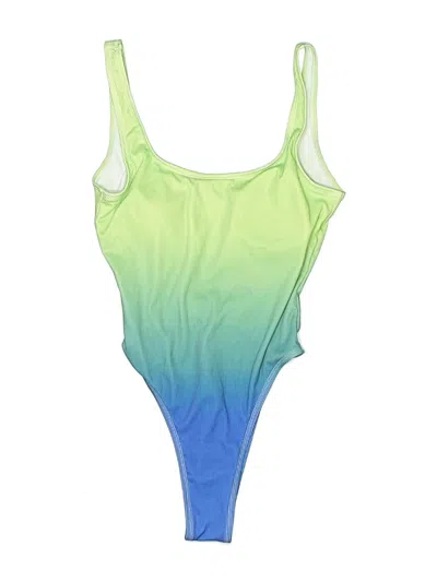 Pre-owned Fashion Nova One Piece Swimsuit In Green