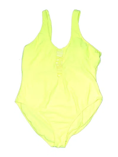 Pre-owned Fashion Nova One Piece Swimsuit In Yellow