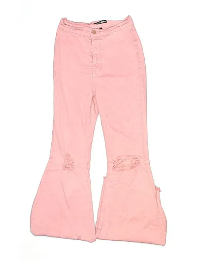 Pre-owned Fashion Nova Overall Shorts In Pink