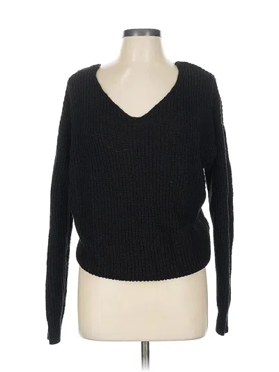 Pre-owned Fashion Nova Pullover Sweater In Black